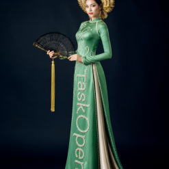 Taskopen Celestial Embroidery Ao Dai Luxury