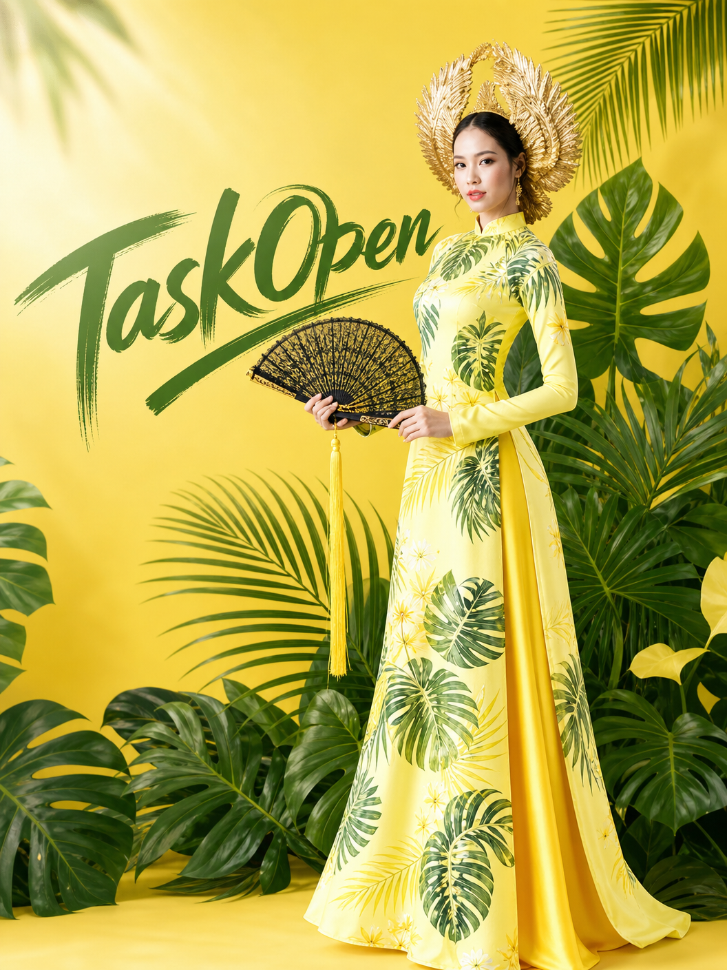 Taskopen Toddler Girls First Ao Dai Gift Set